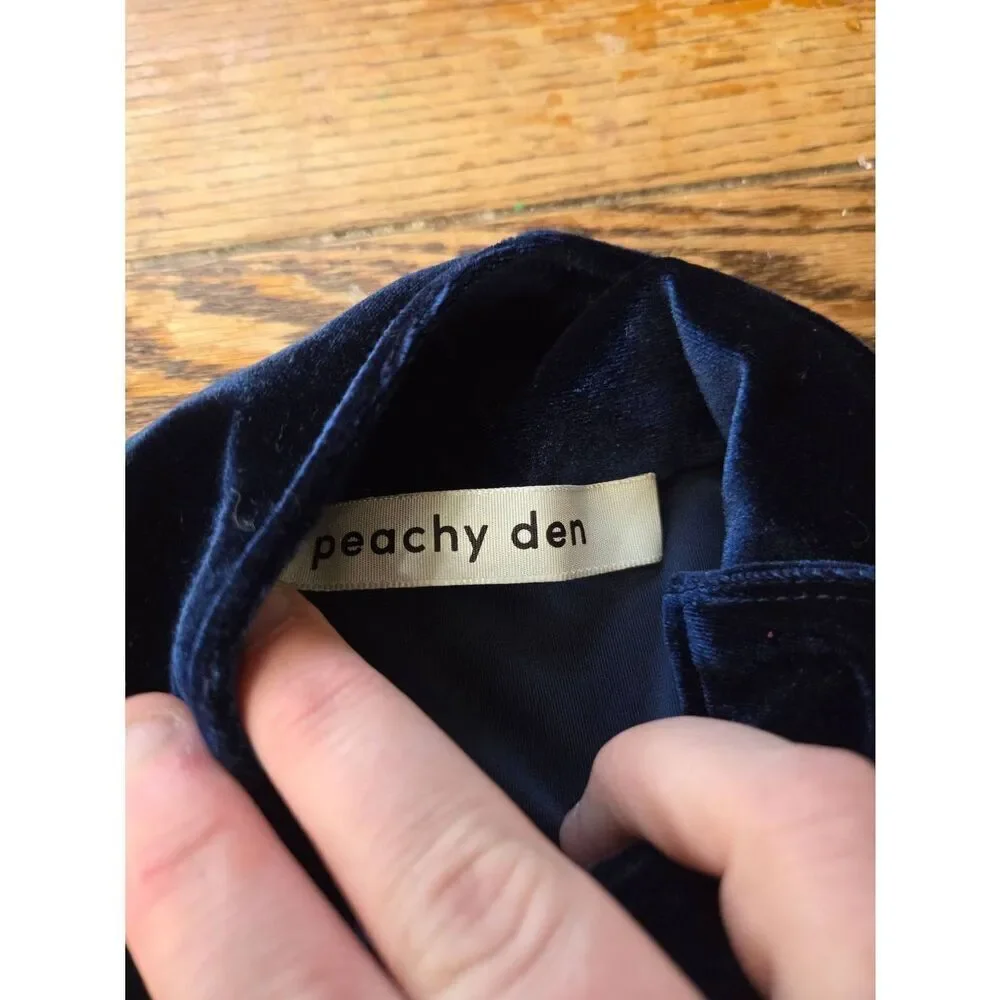 Peachy Den Kernel Velour Velvet Jumpsuit Size XS